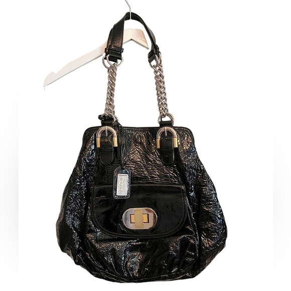 Badgley Mischka Patent Leather Handbag - Picture 5 of 13